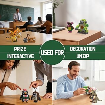 Italian Brain Rot Unique Cartoon Characters Building Blocks 9 in 1 Educational & Entertaining Gift Idea for Kids Teens & Adults