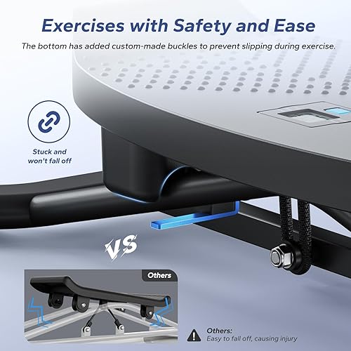 Miniatura 4 de MERACH Balancing Machine for Full Body Workout, Sliding Ski Simulator with Resistance Bands, 300 LBS Loading Capacity Exercise Workout Equipment for