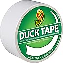 Duck Brand 1265015 Color Duct Tape, White, 1.88 Inches x 20 Yards, Single Roll
