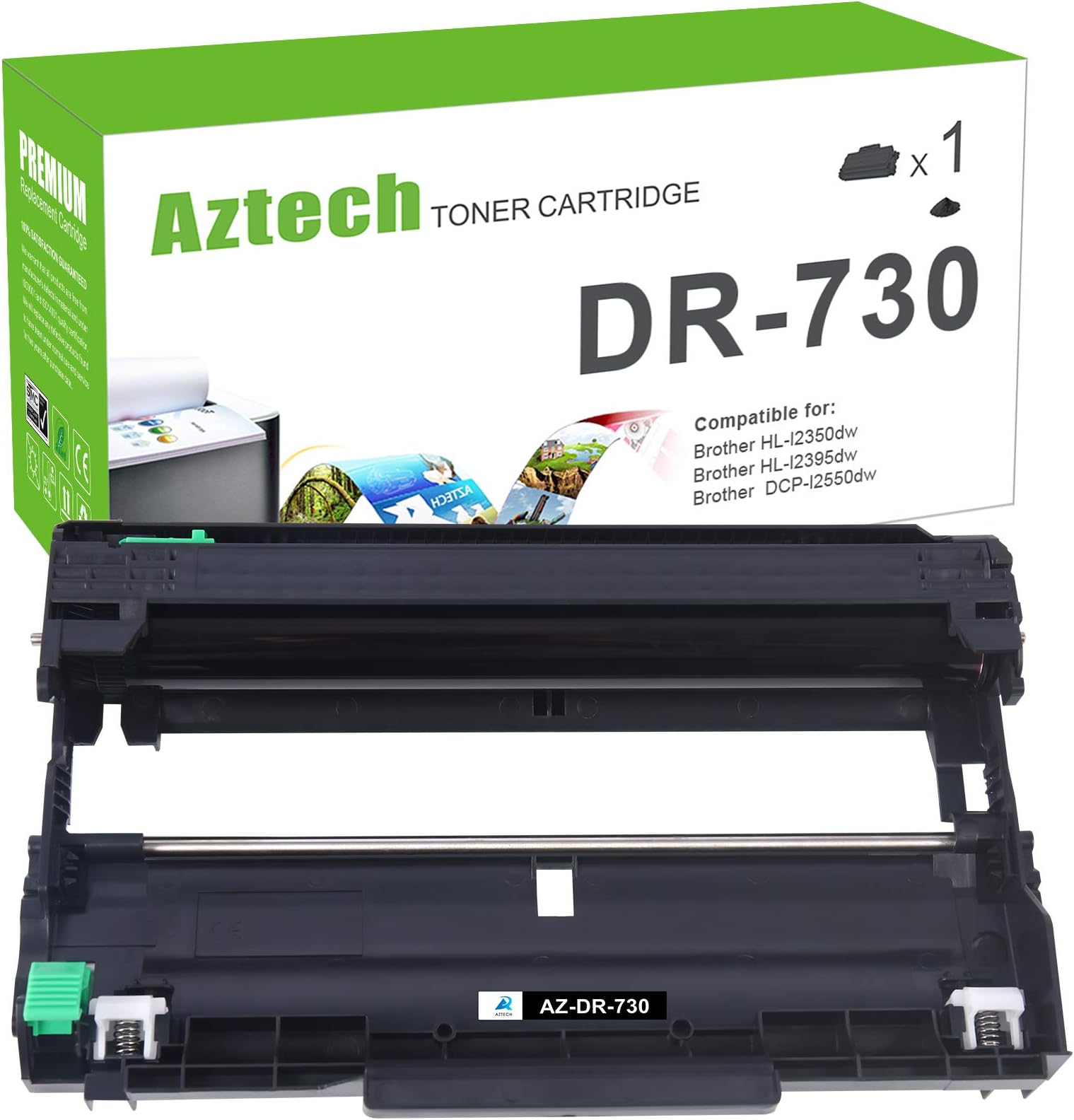 Aztech Compatible Drum Unit Replacement for Brother DR-730 DR730 (Black, 1-Packs)