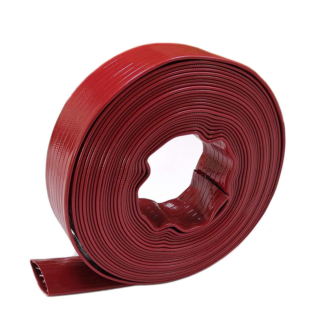 Buy 2" x 50ft Lay Flat PVC Discharge and Backwash Hose for Swimming