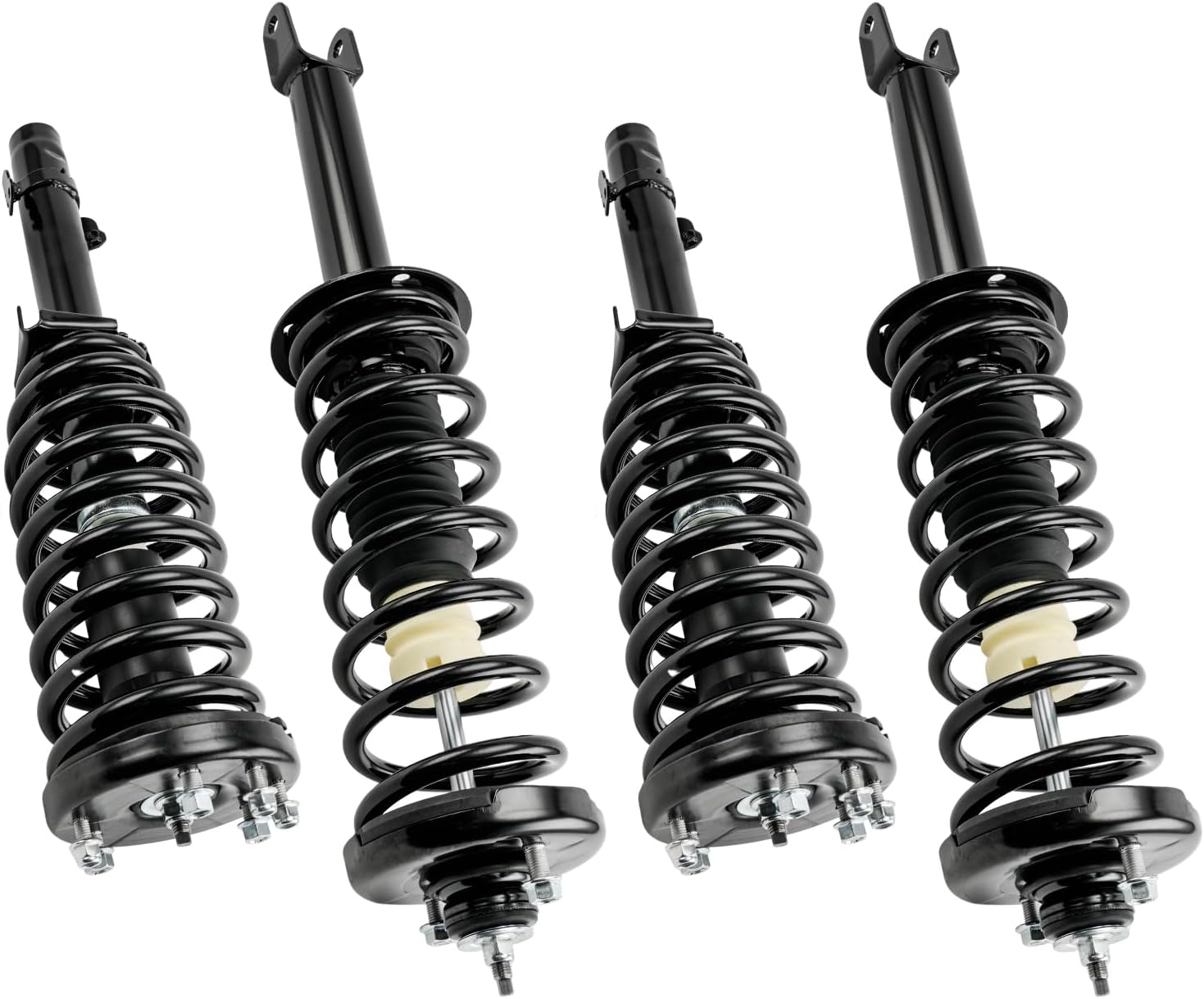 Front Rear Strut & Coil Spring Assembly Fits Honda Accord 2008 2009 2010 2011 2012, 172562L 172562R 182563 Struts Shocks