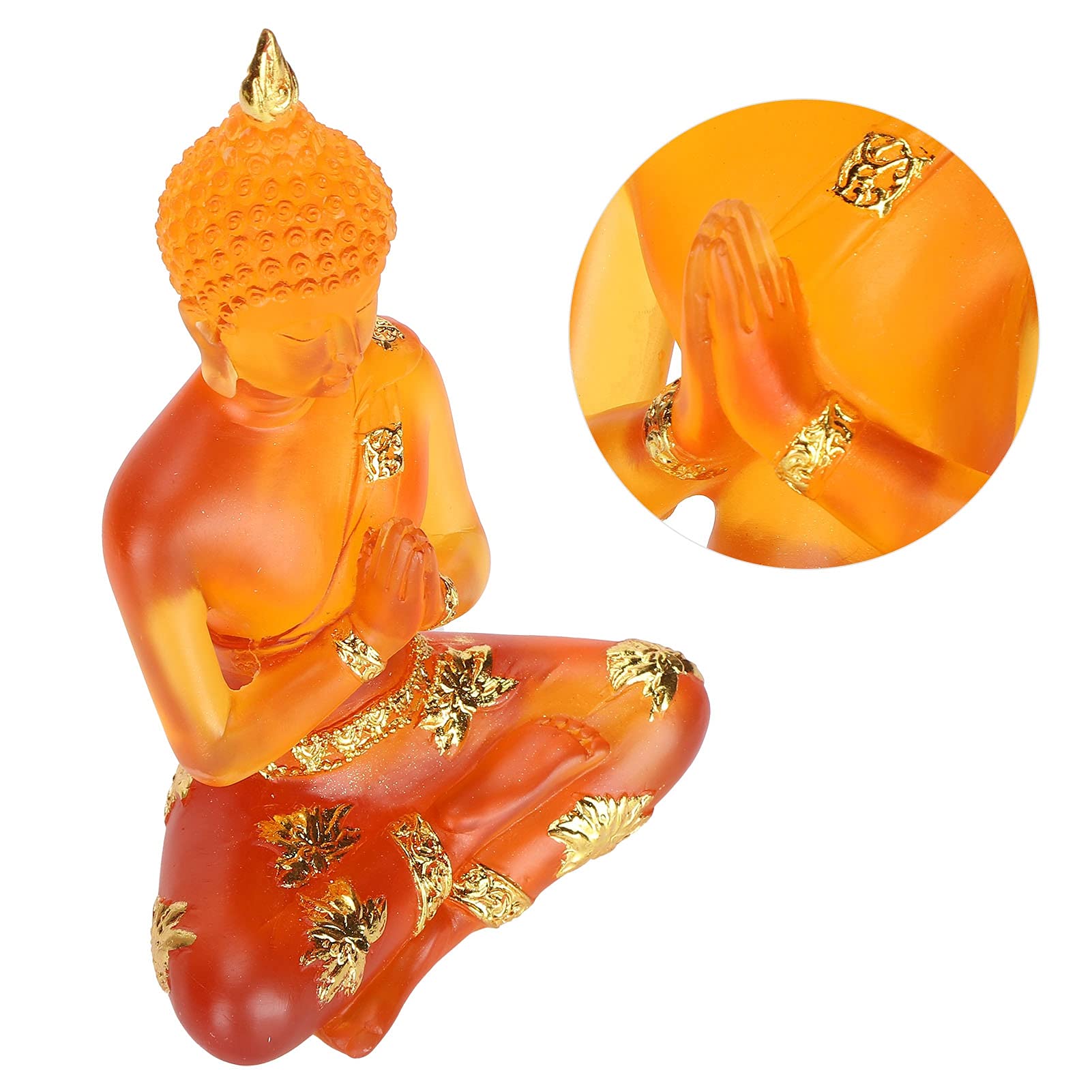 Tomotato Statue De Bouddha Assis En Résine - Sculpture Feng Shui Pour La Maison, Le Yoga, La Méditation - Décoration Zen (B