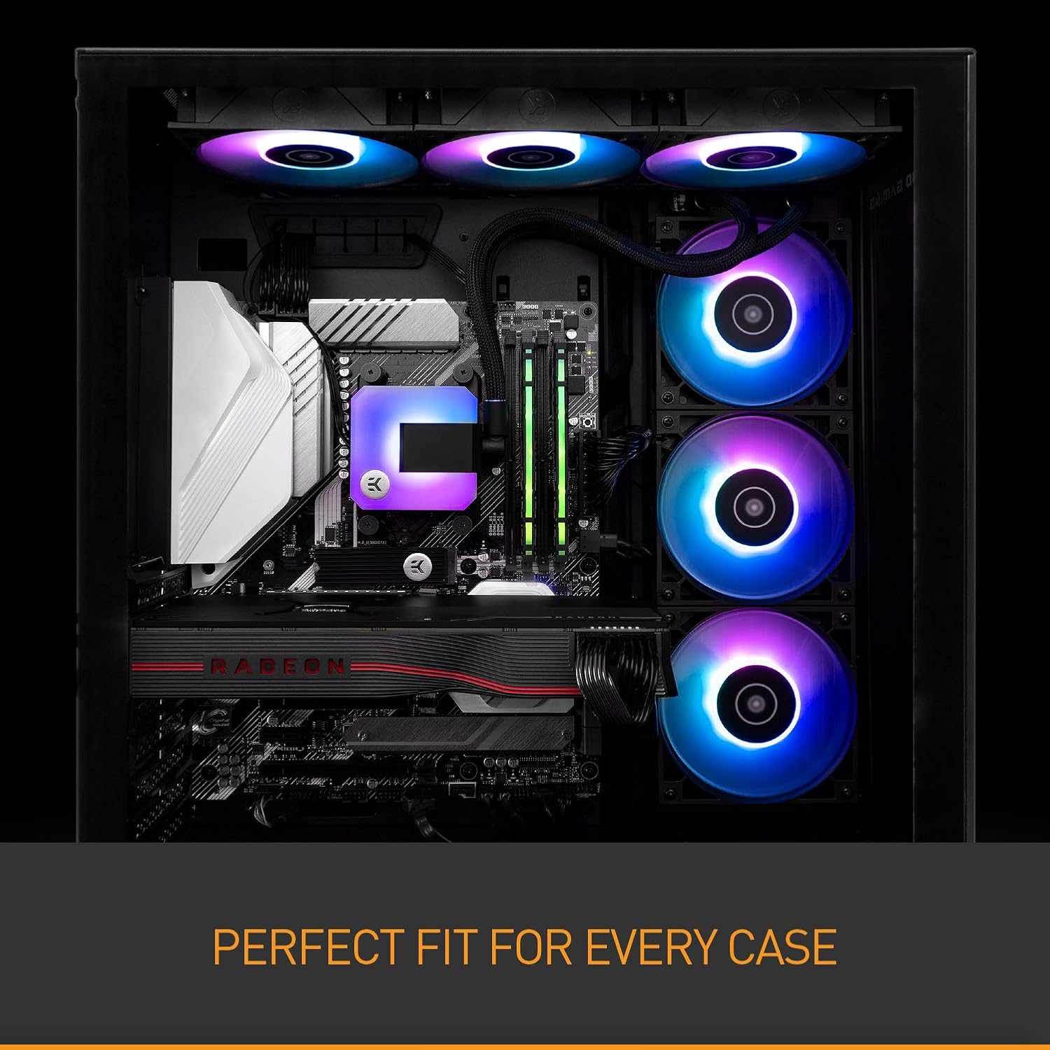 One-Day Sale: Up to 60% Off EK 120mm AIO Cooler, D-RGB All-in-One CPU Cooler with EK-Vardar High-Performance PMW Fans, Water Cooling Computer Parts, 120mm Fan, Intel 115X/1200/2066, AMD AM4