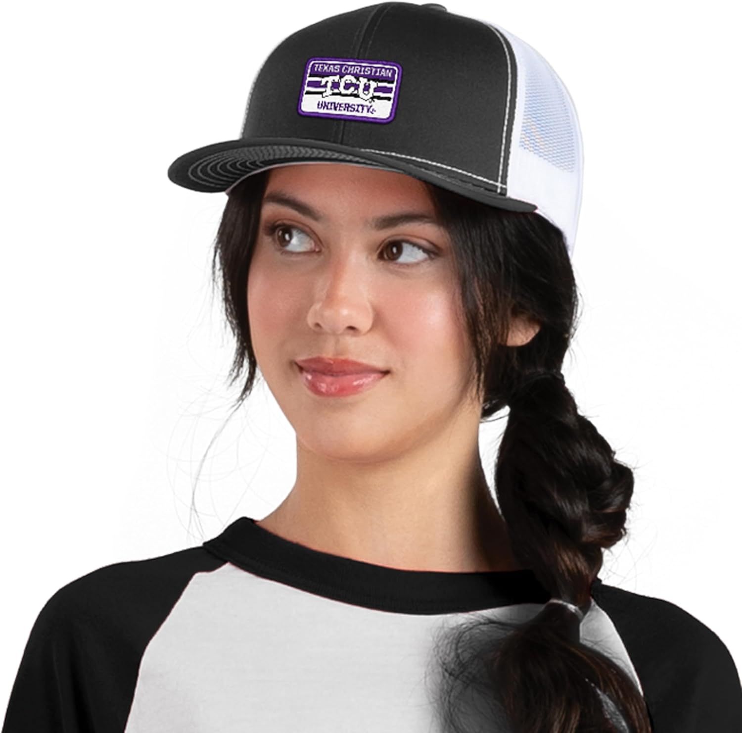 Pacific Headwear NCAA Men's Contrast Stitch Trucker Snapback Hat - Image 5