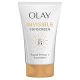 Invisible Sunscreen&comma; SPF 35&comma; 100&percnt; Invisible Facial Sunscreen and Makeup Primer - Fragrance-Free&comma; Weightless&comma; No White Cast Broad Spectrum Sun Protection with Vitamin C & E&comma; Aloe Vera&comma; 1&period;7 Oz