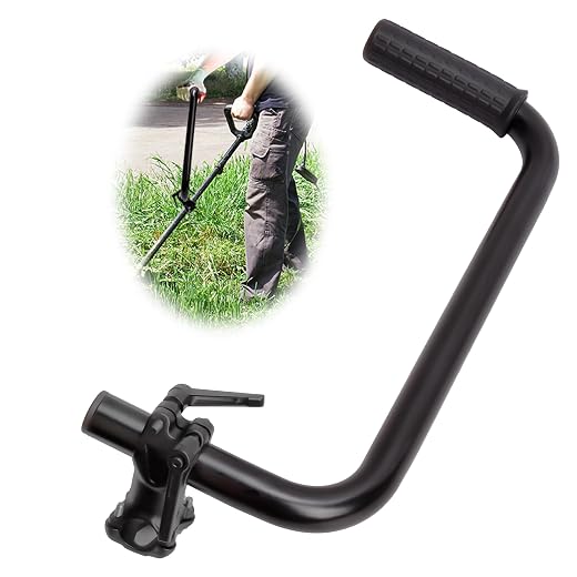 Weed Eater Handle Extension Back Saver, Ergonomic String Trimmer Handle, Weed Wacker Handle for Trimming, Weedeater Handle Grip for String Trimmer, Lawn Care and Landscaping, Black
