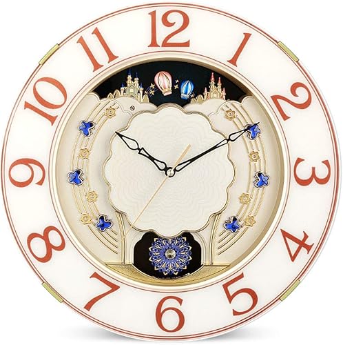 Wall Clock Retro Clock Creative Modern Minimalist Living Room Wall Clock Mute Wall Round Decorative Wall Clocks (41.5 * 41.5CM)