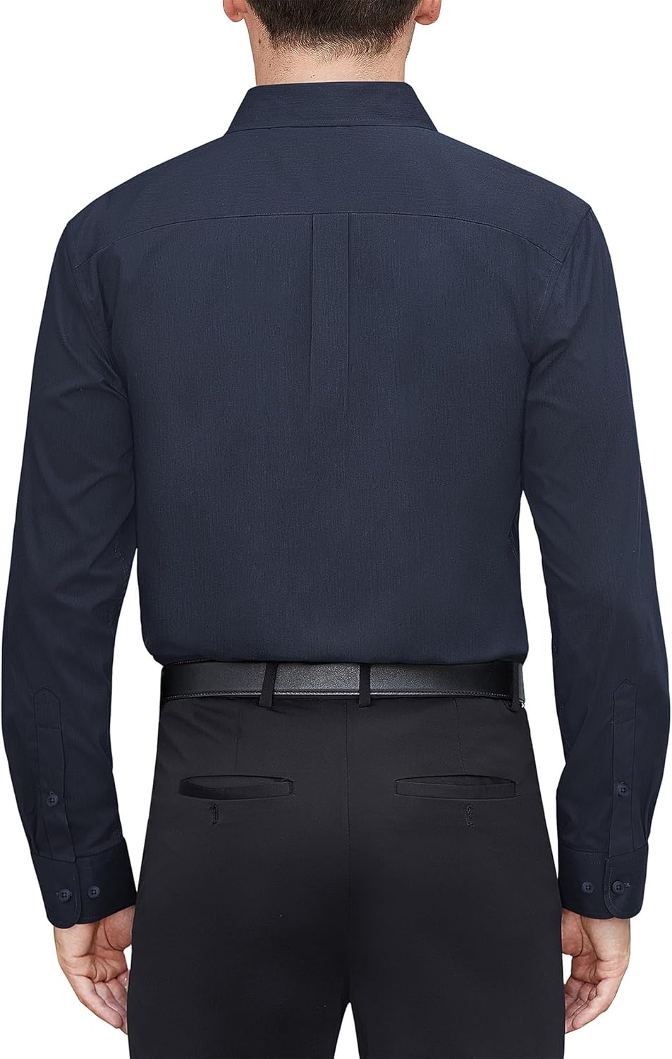 J.VER Men's Dress Shirts Stretch Stain Shield Long Sleeve Solid Formal Shirt Business Casual Button Down Shirts - Image 2