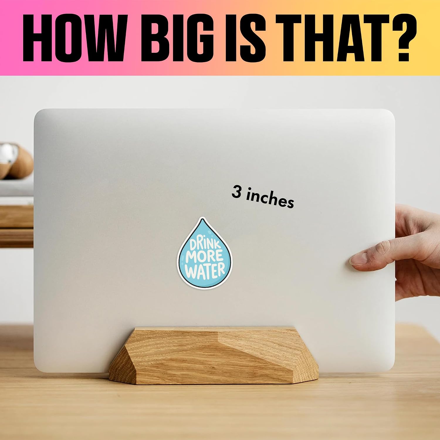 VOTANTA (3 Pcs, 3 inch) - Drink More Water Sticker, Funny Water Reminder Stickers, Stay Hydrated Decals, Motivational Hydration Quotes Self Love Gifts Decoration for Laptops, Phones, Water Bottles image 5