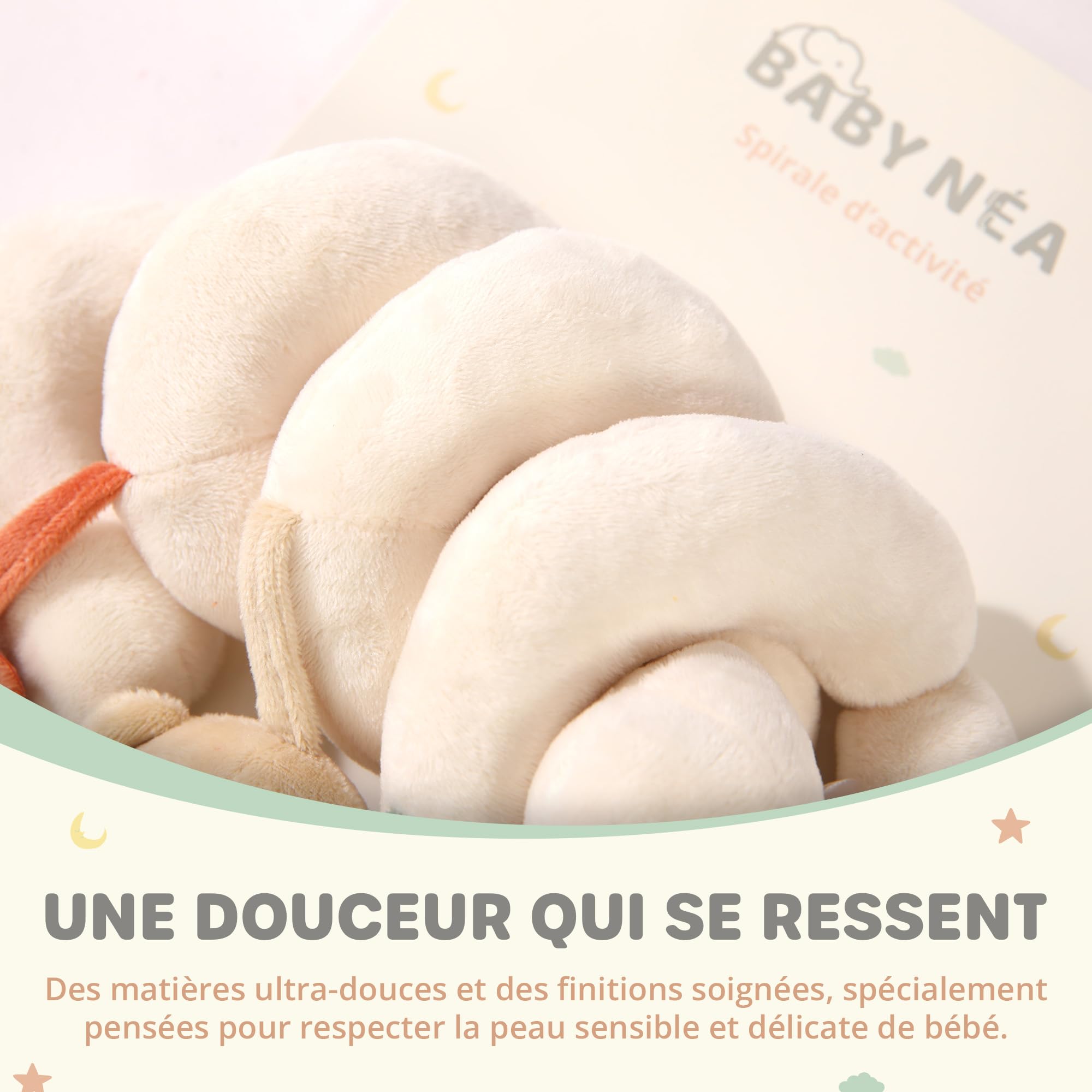 Spirale d'Activité Bébé - Baby NEA - Jouet Poussette, Lit & Siège Auto