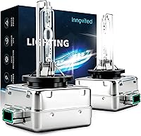 Vista 1 de Innovited D3S HID - Bombillas de xenón para faros delanteros, 6000 K, luz blanca fría, haz alto y bajo, 66340 42403 42302, etc. Bombilla de repuesto