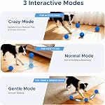 Dog Toys for Small Medium Dog to Keep Them Busy, Smart Interactive Dog Toys, Automatic Moving Bouncy Dog Balls 3-Modes with Lights, Motion Activated Rolling Dog Balls, Mental Stimulation, E-TPU Blue
