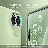 Vista 131 de GONEZ Funda para iPhone 14 Pro, compatible con Magsafe, con protector de pantalla + protector de lente de cámara, forro de microfibra suave