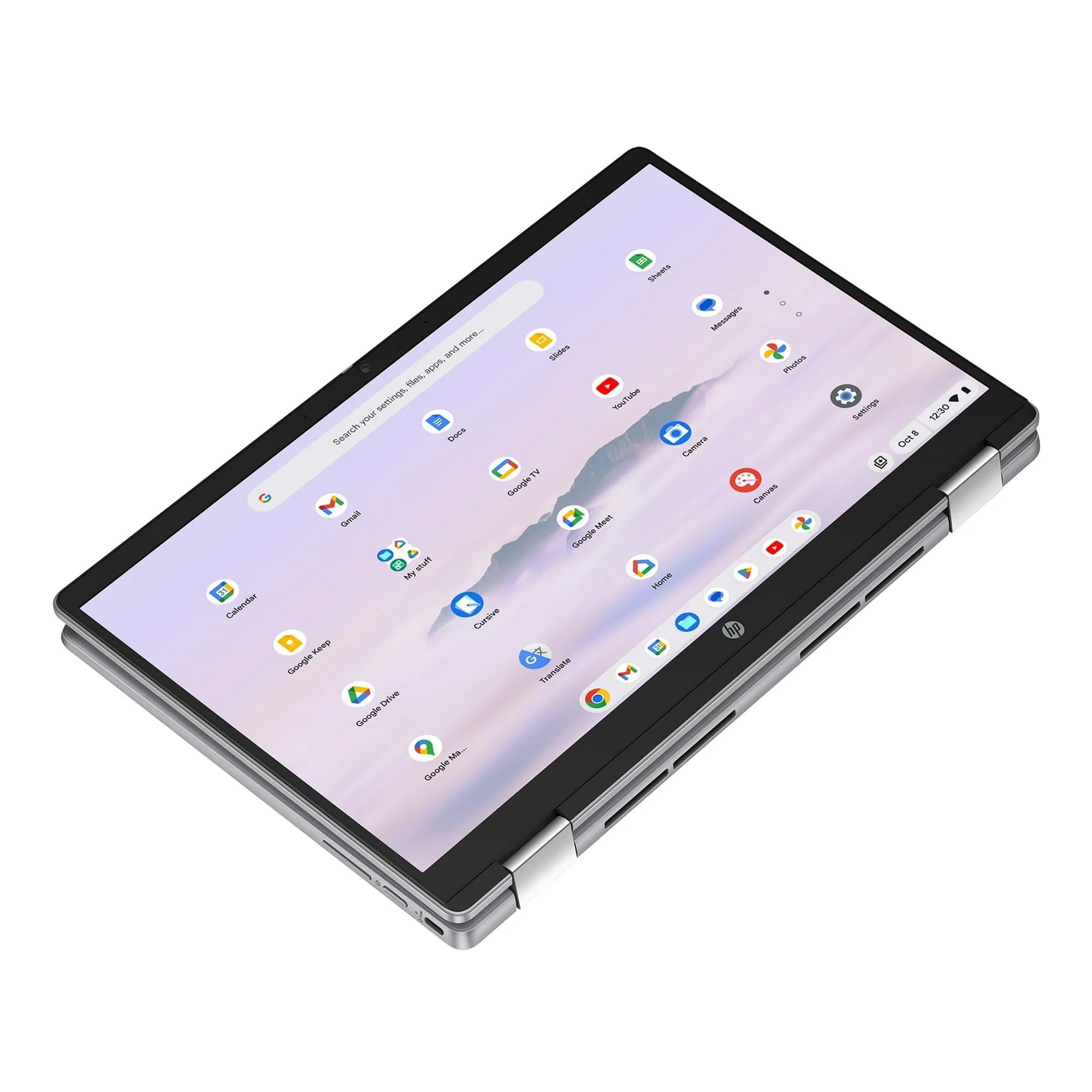 HP 14b Convertible 2-in-1 Chromebook Plus in Meteor Silver 14
