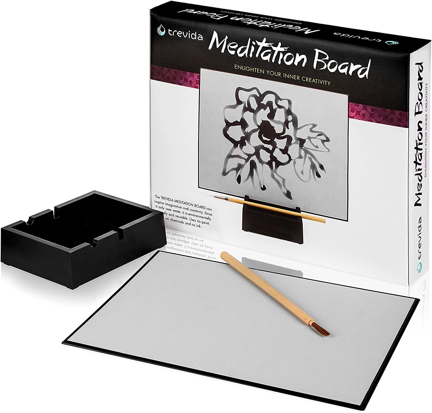 Trevida Premium Meditation Board: Soothing Water Drawing Buddha Board for Relaxation and Personal Reflection