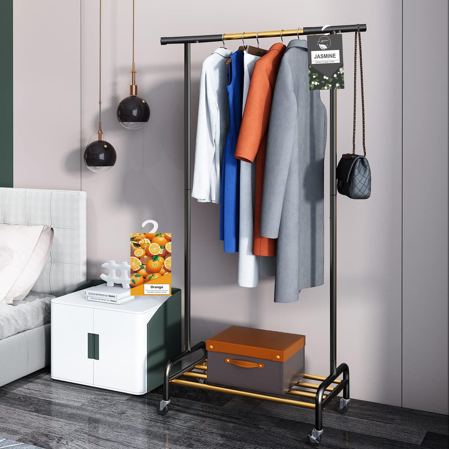 12pc Wäscheduft Schrank Duftsäckchen Kleiderschrank Dufterfrischer, Duftbeutel Kleiderschrank Duft Hanging Beutel, Schrankdeo Natürlichen Geruch Sachet, Duftsachet, Schrankduft Frische (12PCS)