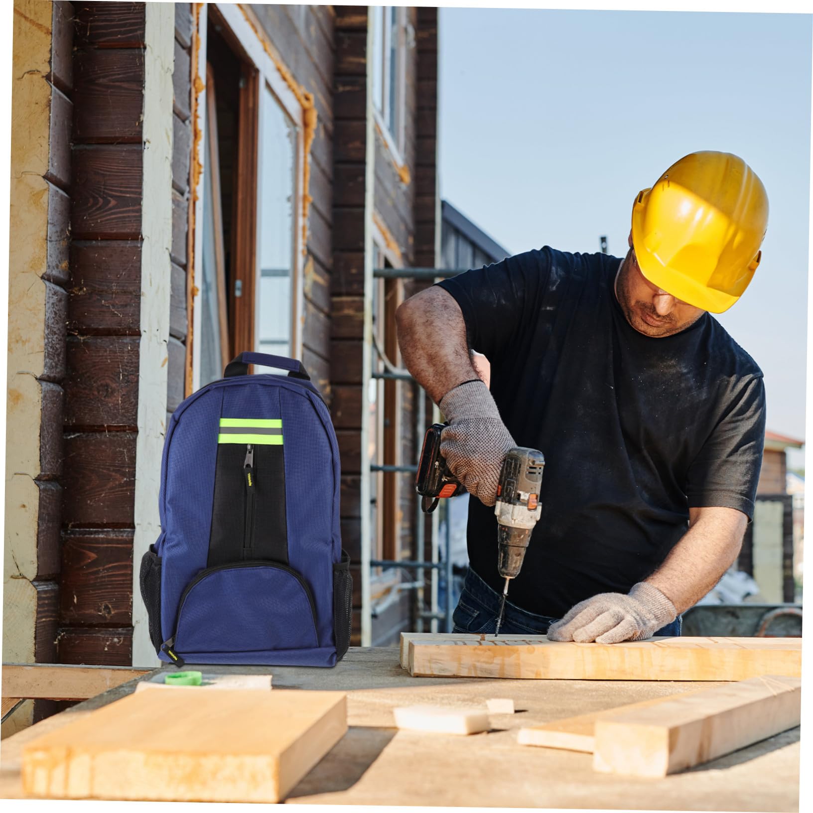 Bolsa de Almacenamiento de Herramientas, Mochila de Lona Gruesa | Múltiples Compartimentos, Ligera y Fácil de Limpiar, Decoracion Colegio, Gran Capacidad para Kit de Reparación