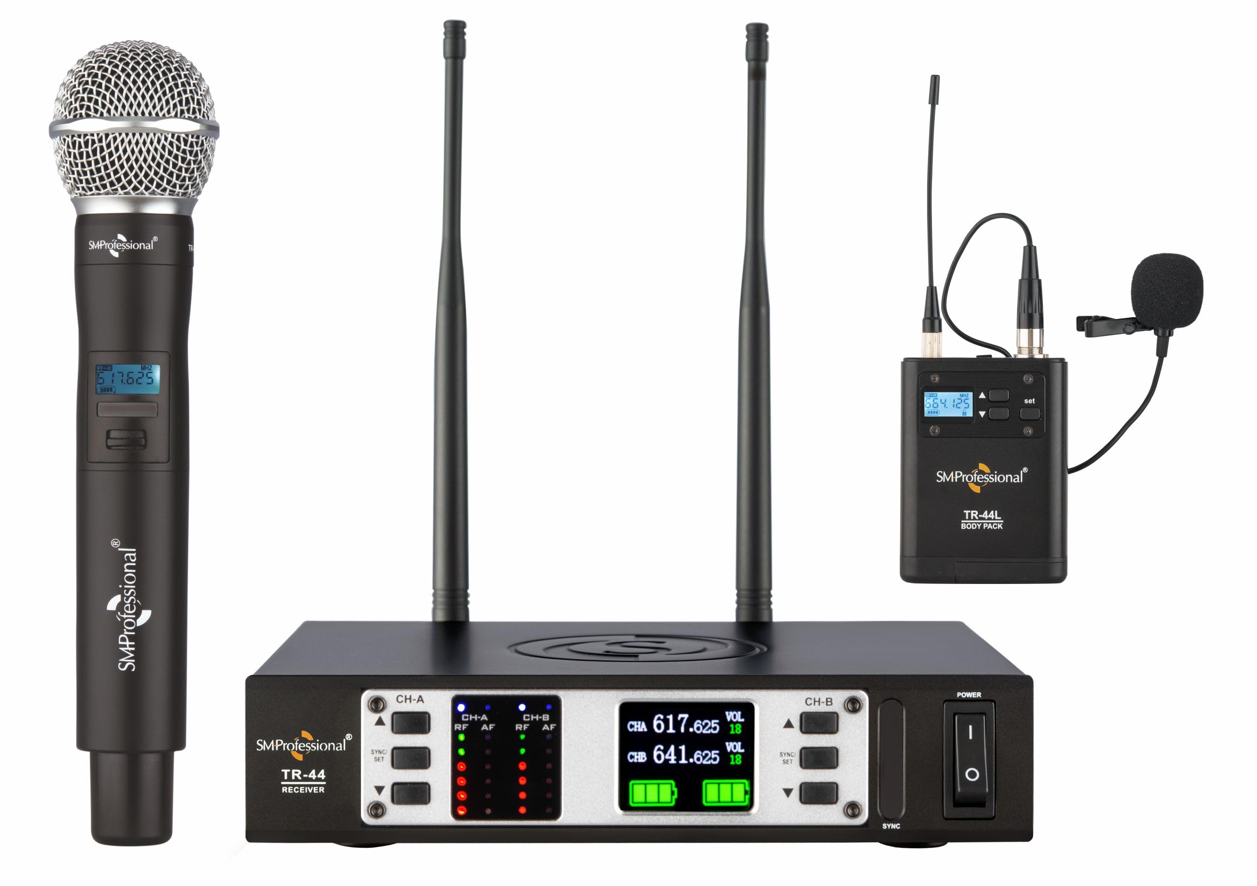 Studiomaster Dual Wireless Microphone (2 Hand Mic) TR 44HL-picture-20