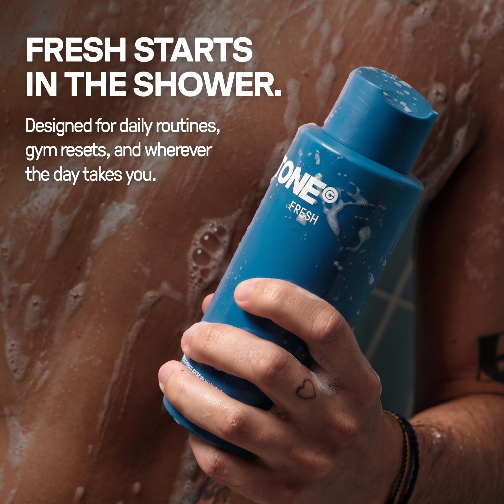 TONE Hydrating Body Wash for Men & Women, All Skin Types, 16.9 fl oz