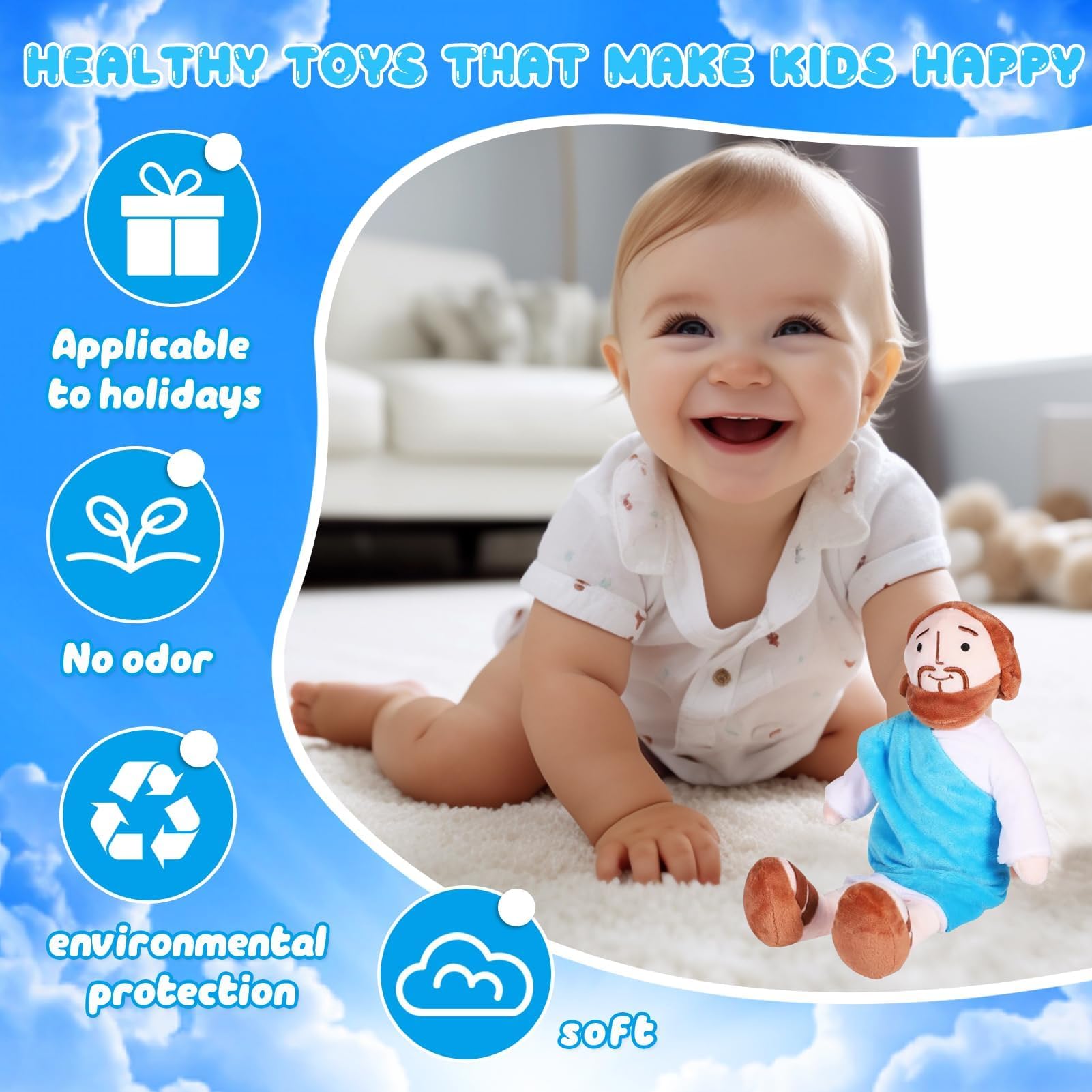 Hpbaggy Tessuto, My Friend Jesus Plush