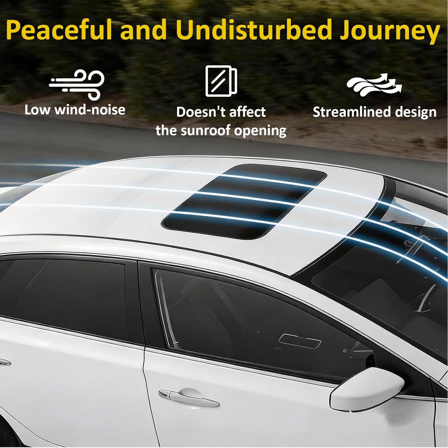 Roof Rack Cross Bars, Adjustable Steel Roof Rail Luggage Carrier Fit for Most Vehicles Without Side Rails