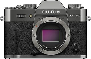 FUJIFILM X-T30 III Mirrorless Camera Body, Charcoal Silver