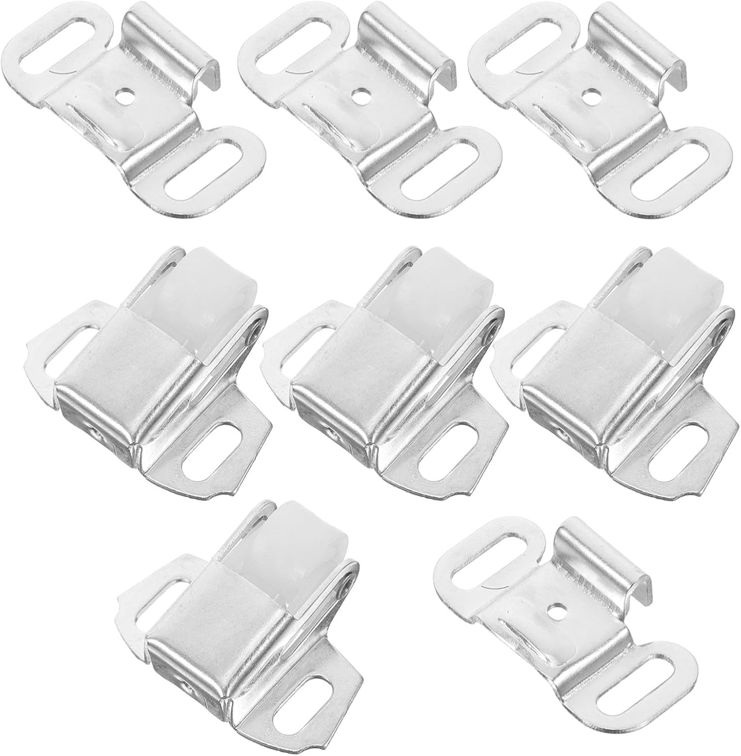 Cabilock 4 Sets Replacement Roller Wheel Door Catch Latch with Screws for Cabinet Closet Furniture Mailbox Hardware Holder