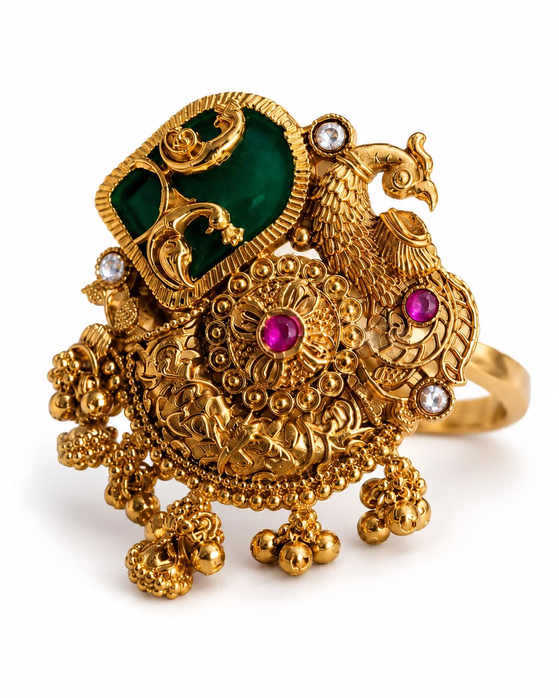 Traditional Heritage Ring with Adjustable for Any size | Gold Toned-image-26