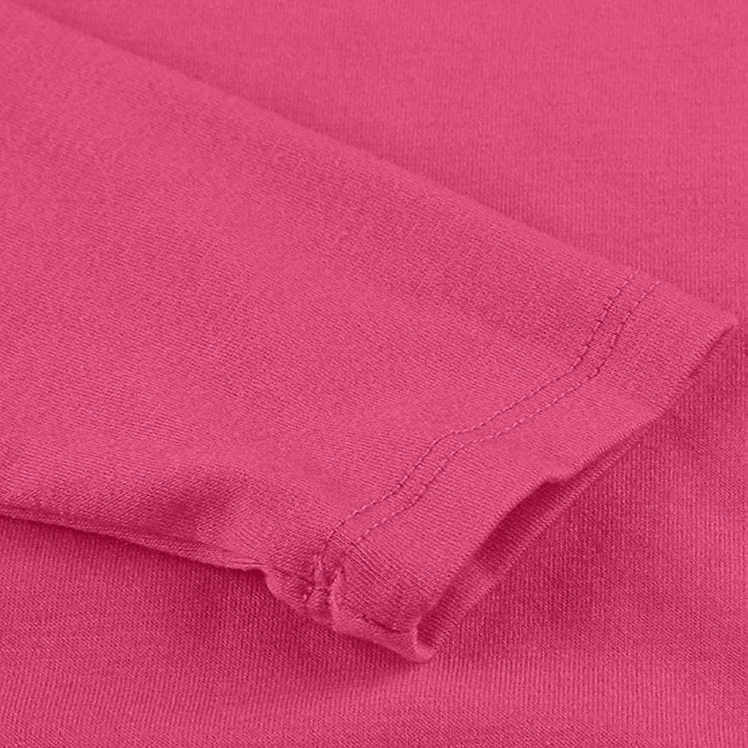 Girls Kids Crewneck Sweatshirt Long Sleeve Solid Color Button Pullover Stretchy Breathable Lightweight Loose Tops