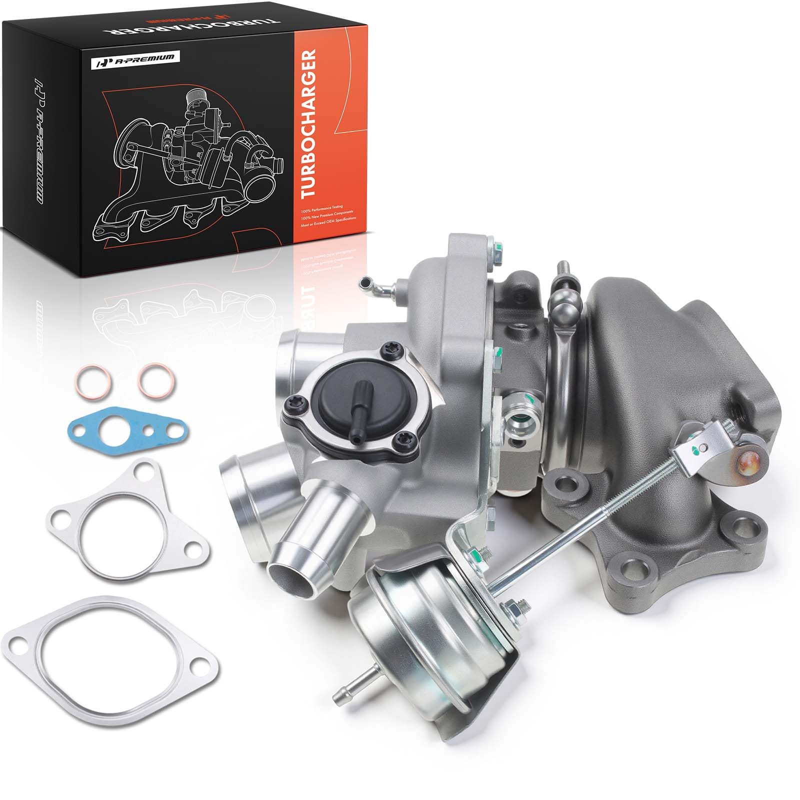 Photo 1 of A-Premium Complete Turbo Turbocharger Kit, with Wastegate Actuator & Gasket, Compatible with Ford F-150 2011-2012, 3.5L, Right Side, Replace# CL3Z6K682D, CL3Z6K683D