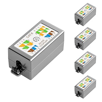 Iwillink 5-Pack 10Gbps Shielded Ethernet Junction Box,Cat6 Junction Box, Punch Down Type