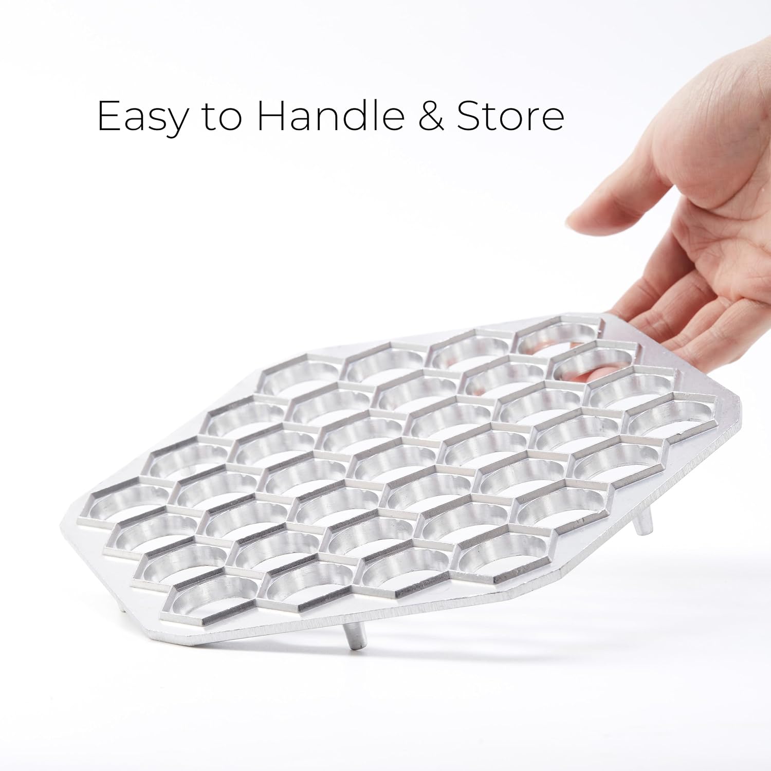 Pelmeni Maker, 37-Hole Aluminum Russian Dumpling Mold