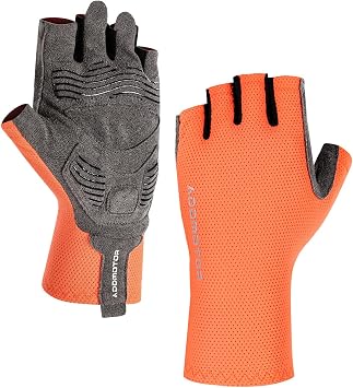 Addmotor Workout Gloves for Men and Women, Breathable Exercise Gloves, SBR Padded Wear Non-Slip & Full Palm Protection Fingerless Gloves for Cycling, Exercise,Gym, Fitness and Training