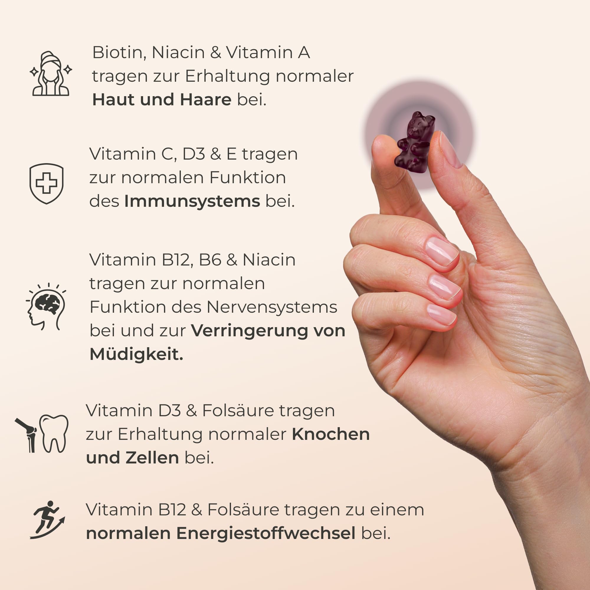 YUICY Nahrungsergänzungsmittel für Frauen – Multivitamin Komplex – Extrem Leckere Multivitamin Gummies – Vegane Frauen Vitamine – Zuckerfreie Multi Vitamine – Woman's Multi 180 Stück
