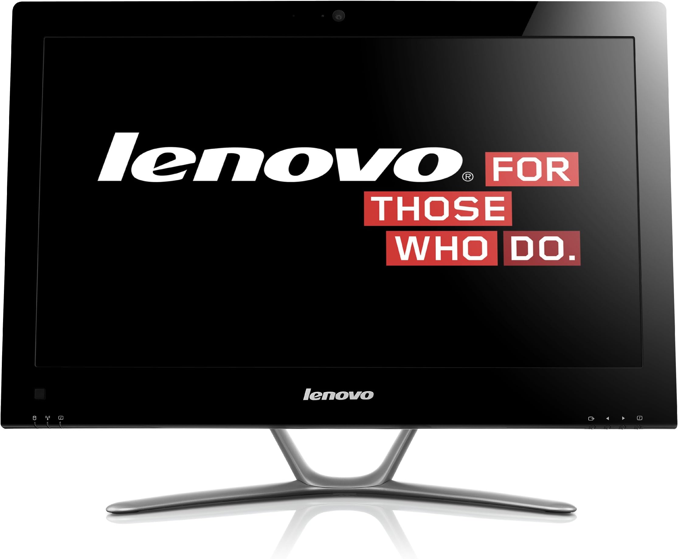 Lenovo C440 C440 21.5-Inch Desktop (Black/brushed aluminum)