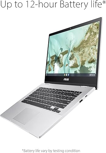 Miniatura 3 de ASUS - Chromebook CX1, pantalla HD NanoEdge de 14 pulgadas, procesador Intel Celeron N3350, 64 GB de almacenamiento eMMC, 4GB de RAM, teclado