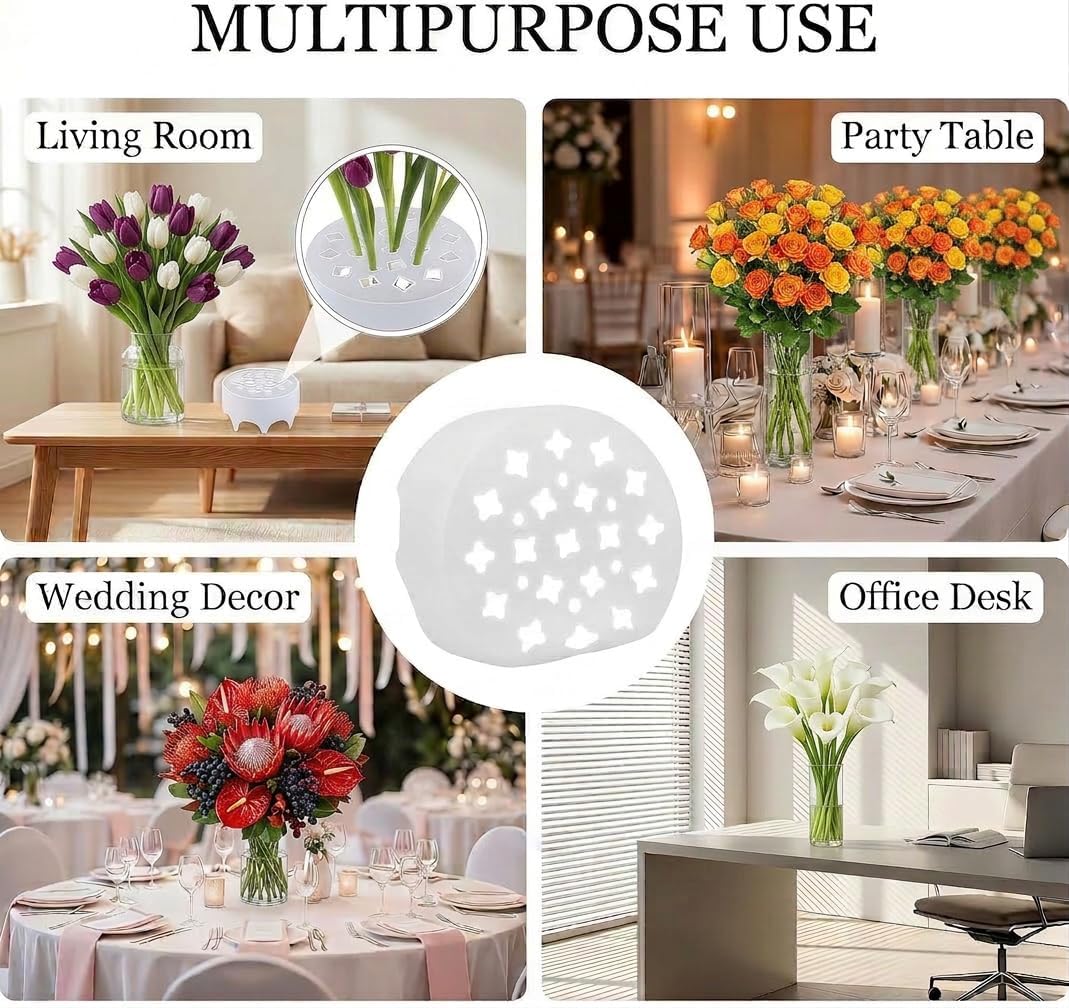 Silicone Flower Arranging Grid, Blossom Grid, Flower Grid, Silicone Vase Grid, Flower Arrangement Holder, Blossom Grid Silicone, Reusable Silicone Flower Arranging Grid for DIY