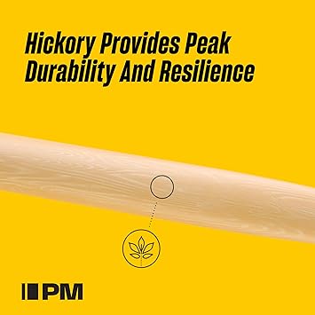 ProMark Classic Forward 7A Raw Hickory Drumsticks, Oval Nylon Tip, Unfinished, 1 Pair