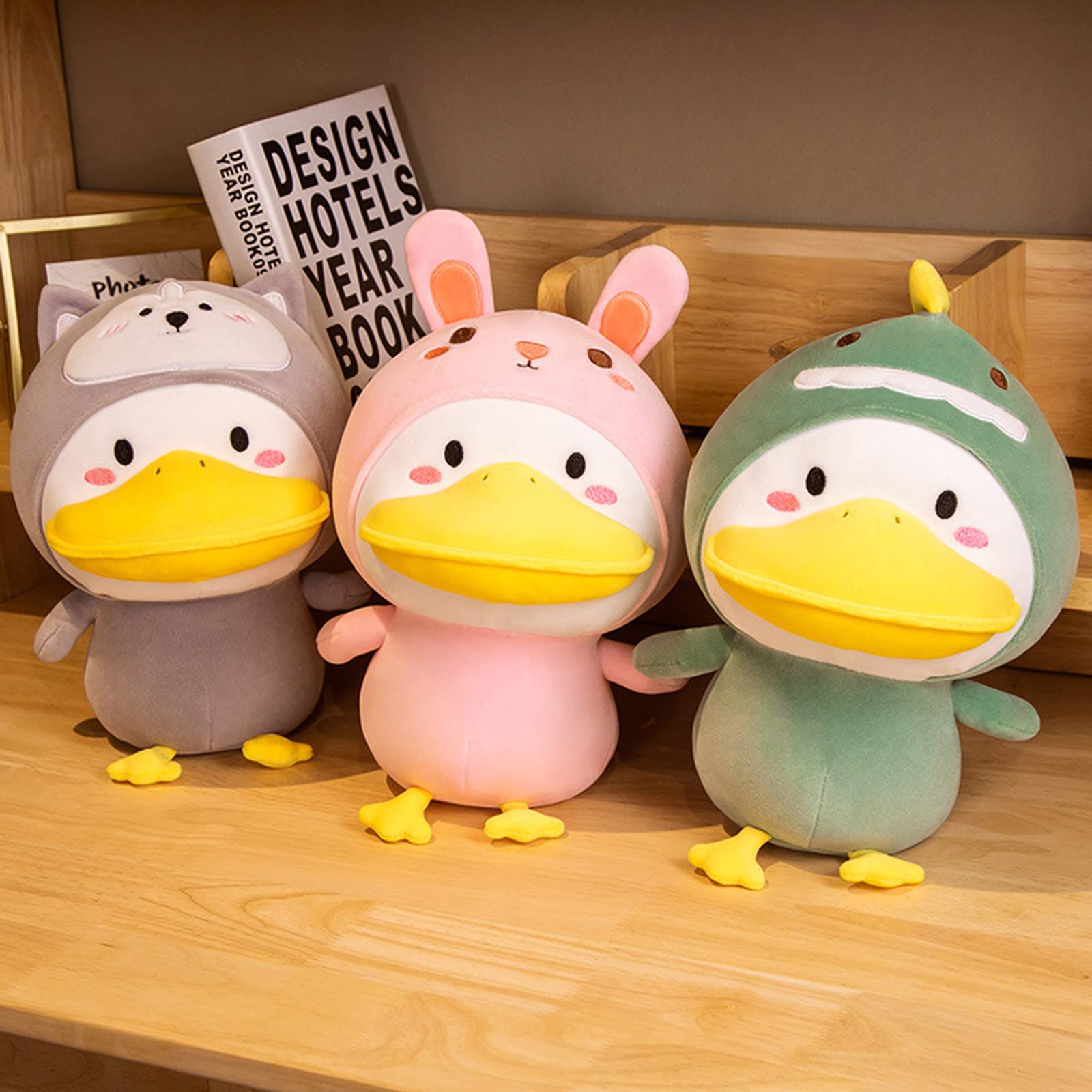 Amazon.co.jp: DITUCU 恐竜衣装を着たかわいいアヒルのぬいぐるみ