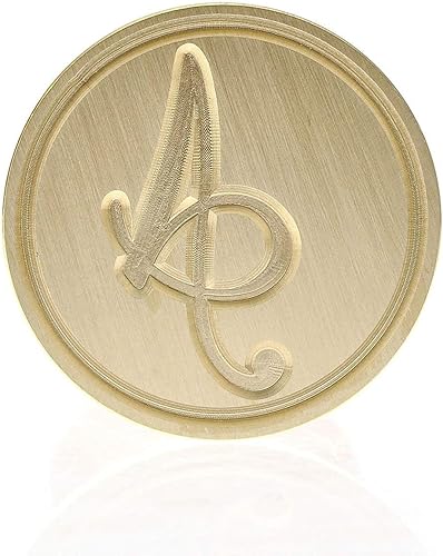 Miniatura 3 de Sello caligráfico vintage A-Z con 26 letras iniciales del alfabeto, cucharas de cera, velas (letra A)