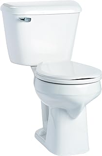 Mansfield Plumbing 117.160.WHT Alto Round Front Toilet, White