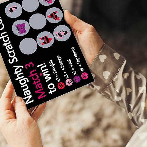 Miniatura 4 de Asmallgf Tarjeta de rascar para el día de San Valentín traviesa para él, regalo sexy de aniversario de cumpleaños para marido, novio, tarjeta de