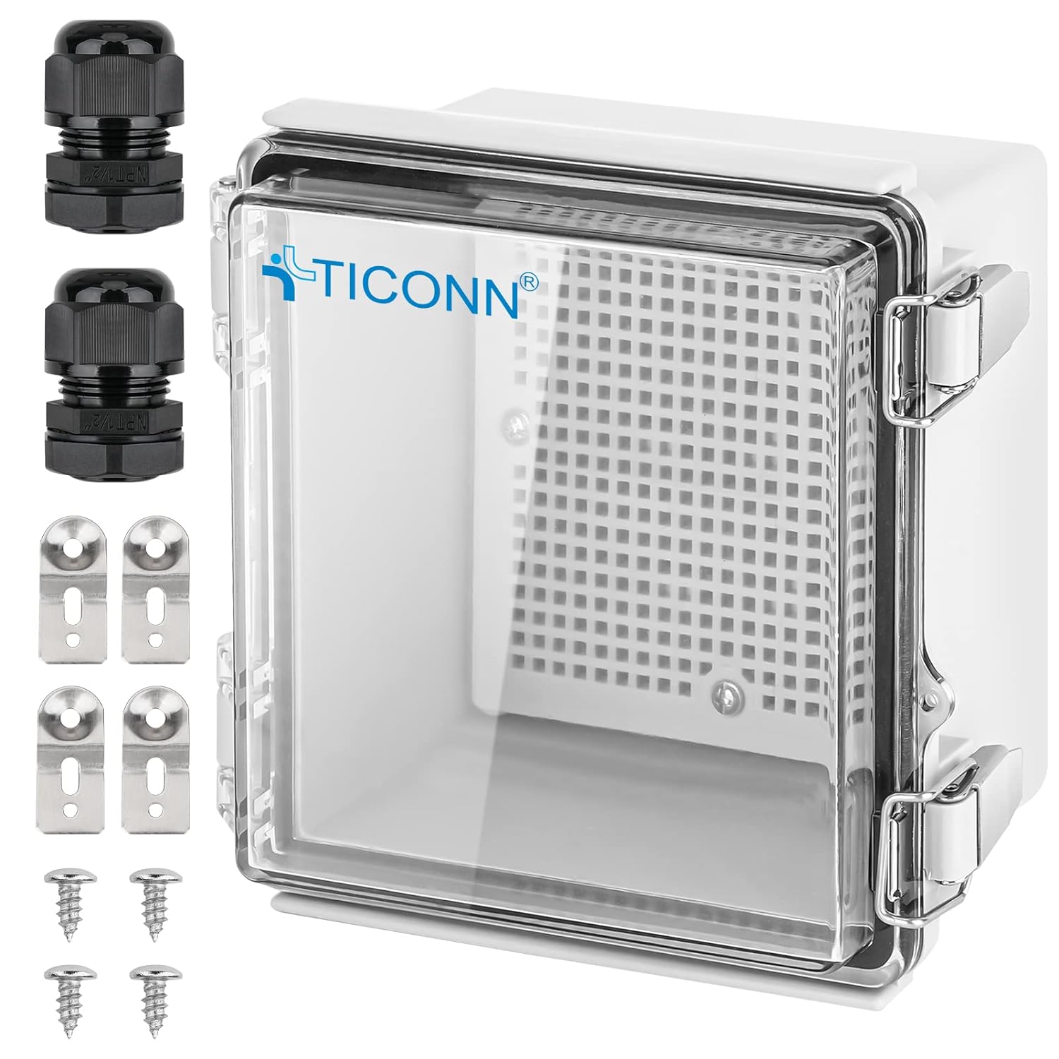 TICONN Waterproof Electrical Junction Box IP67 ABS Plastic Enclosure