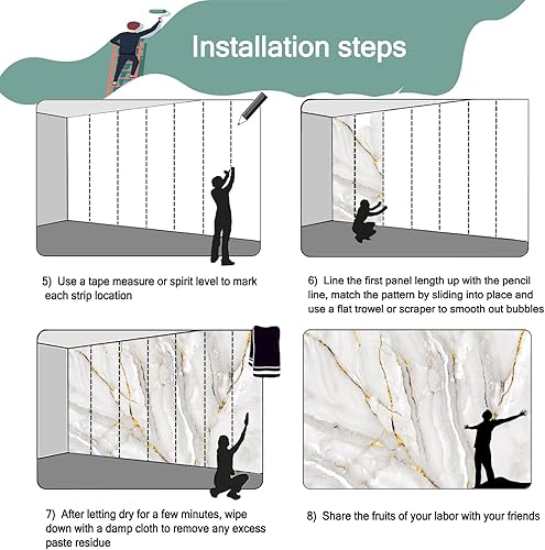 Vista 5 de Papel tapiz de tela de mármol dorado con textura abstracta, mural para sala de estar, 180 x 115 pulgadas (no se puede despegar ni pegar)