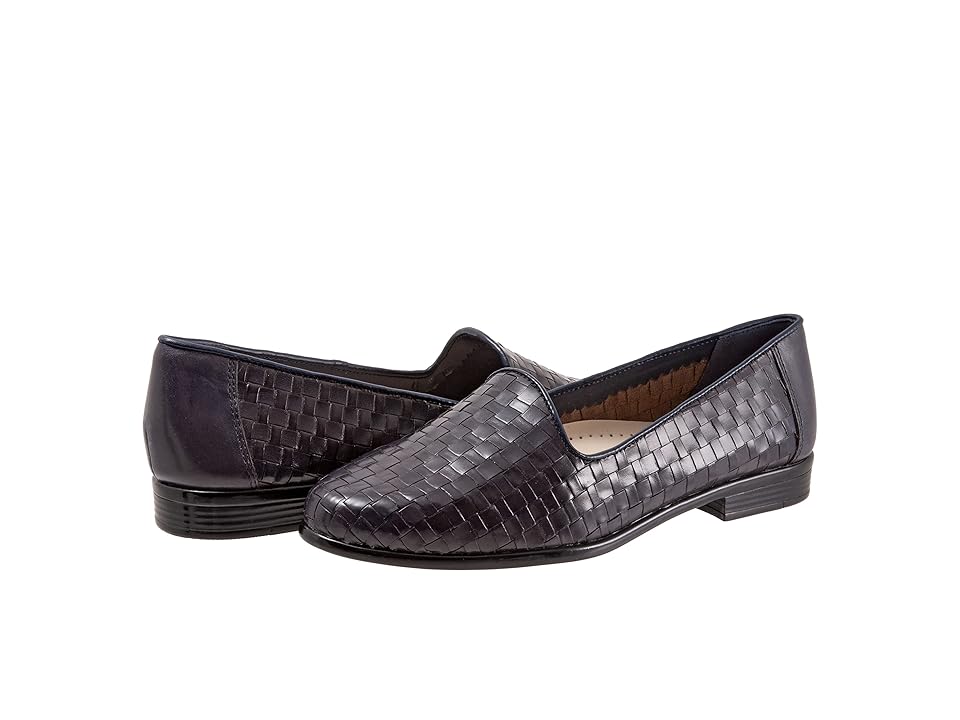 Trotters Liz (Navy Calf) Women's Shoes INTERNATIONAL SHIPPING