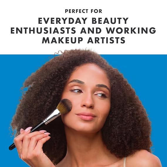 Cinema Secrets Professional Makeup Brush Set - Vegan Face & Eye Makeup Brush Kit, Foundation, Blending, Contour, Eyeshadow & Brow Brushes - Complete Set for Women, Beginners & MUAs (12 Piece)