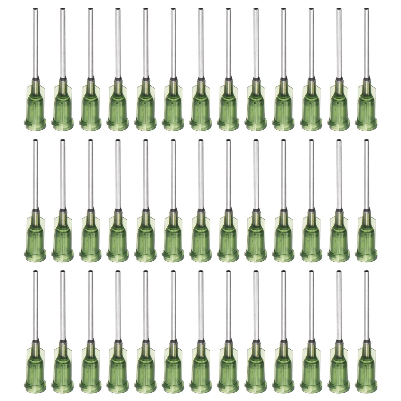Produktbild von QUARKZMAN 60x Stumpfe Dosierkanüle 14G – 1 Zoll, Luer Lock, 304 Edelstahl – Für Kleber, Öle, Harze, Schmiermittel – Industrie & Labor