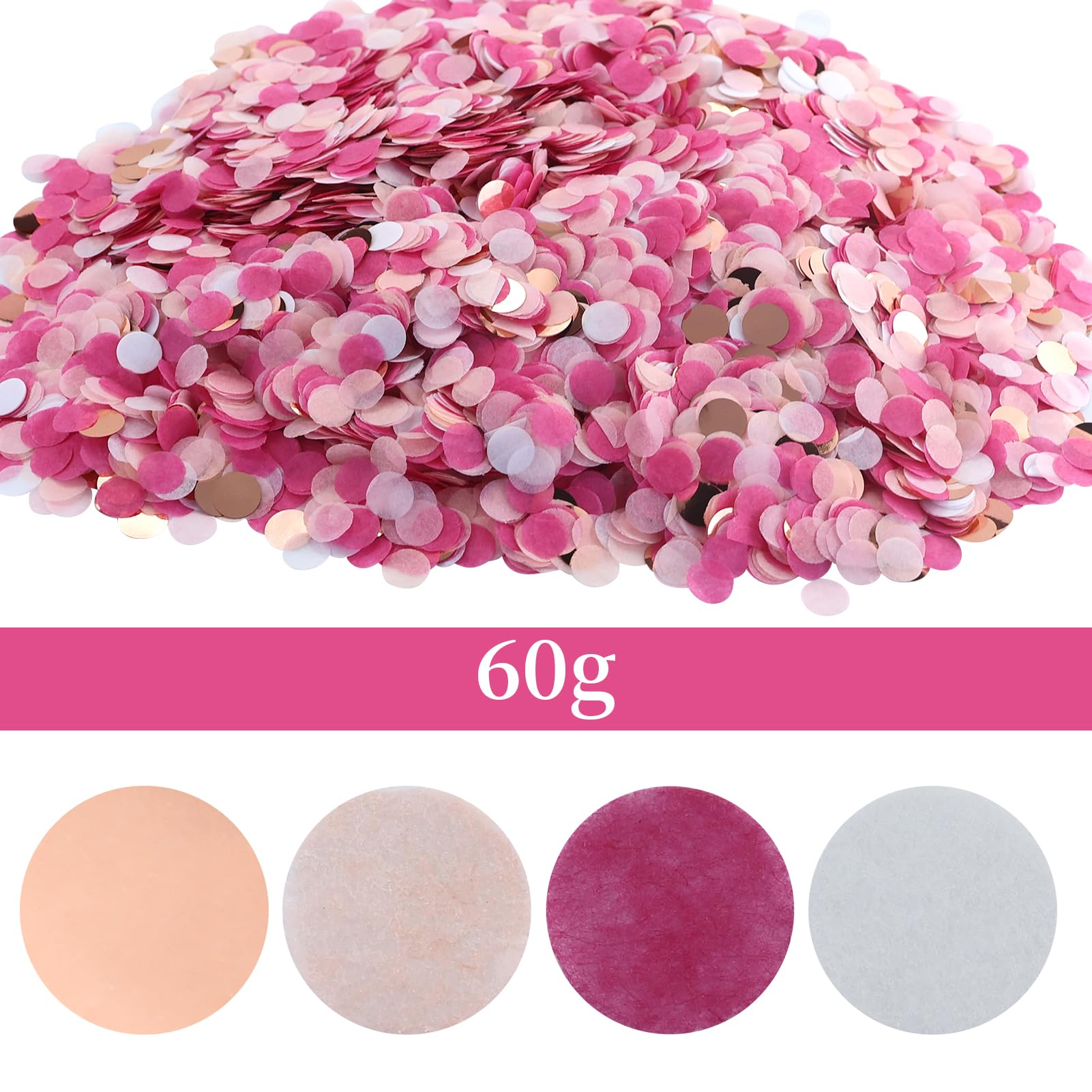 Coriandoli Oro Rosa E Multicolore - 100g (8000 Pezzi) Per Matrimoni E Feste - Foto 7