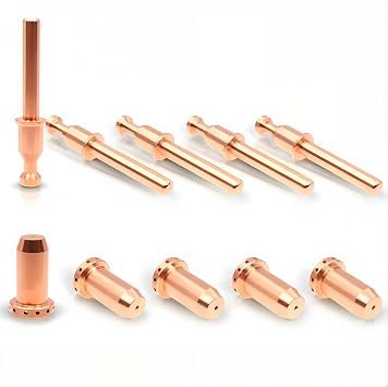 WeldingStop 9-0094 9-0096 SL40 Torch Plasma Electrode Tip fit Thermal Dynamics Cutmaster 42/12+ Plasma Cutter SL40 Plasma Torch Consumables 10pcs